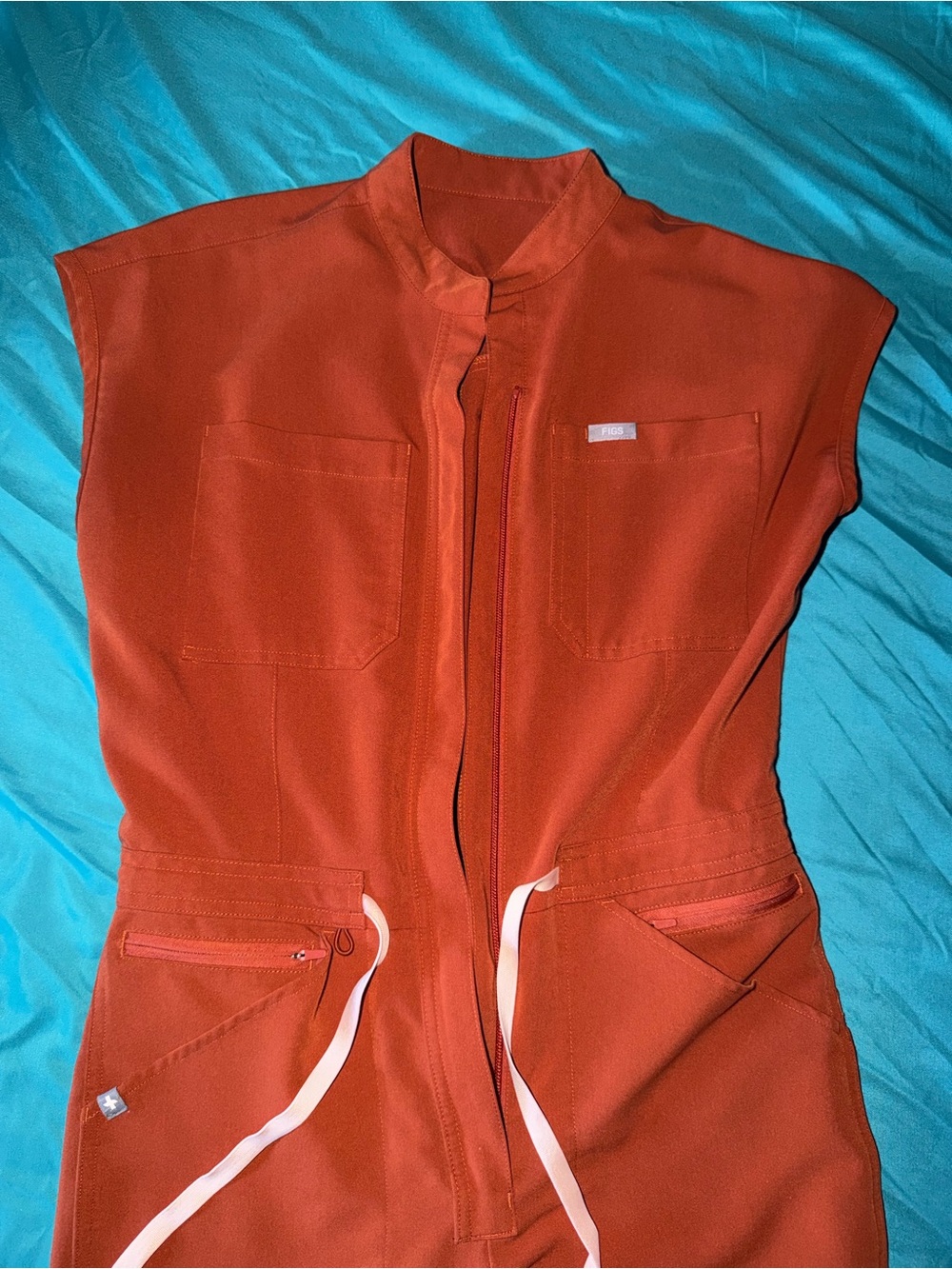 Figs XS Rafaela Cargo Scrub Jumpsuit Regular Length